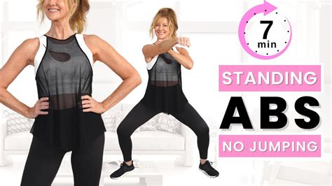 7 minute standing workout|7 minute standing tummy exercises.